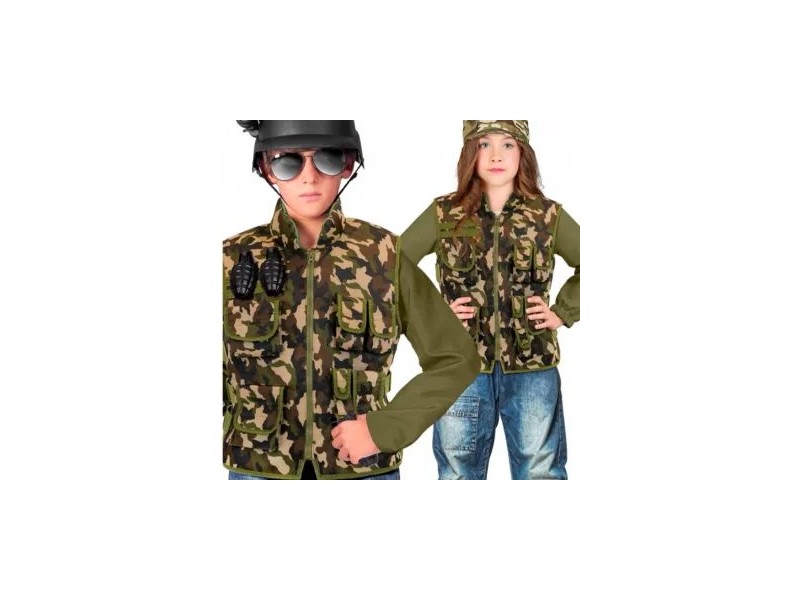 Katonai taktikai mellény – terepmintás, max 158 cm