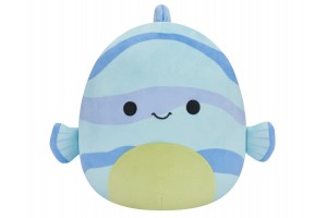 Squishmallows Leland - kék csíkos hal 20 cm plüss