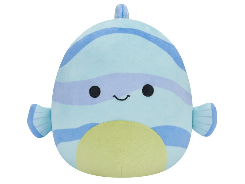 Squishmallows Leland - kék csíkos hal 20 cm plüss