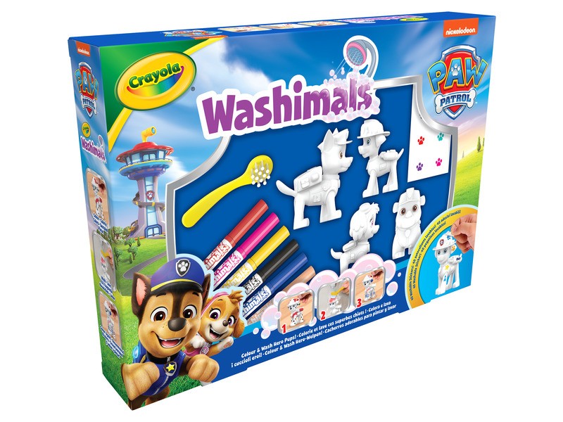 Crayola Washimals Mancs Őrjárat 4 figurás csomag