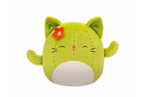 Squishmallows Miss kaktusz macska 20 cm – csukott szemekkel