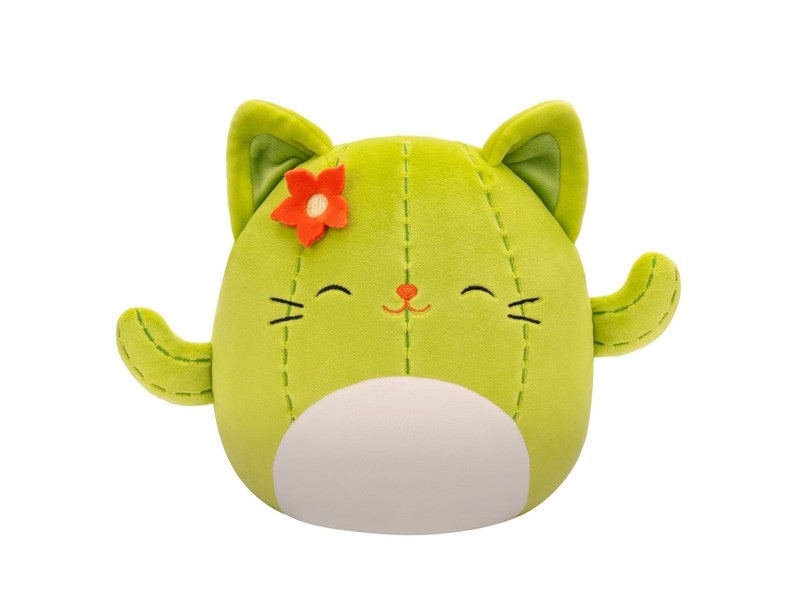 Squishmallows Miss kaktusz macska 20 cm – csukott szemekkel