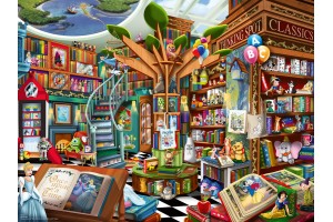Puzzle 1500 db - Varázslatos Disney könyvesbolt
