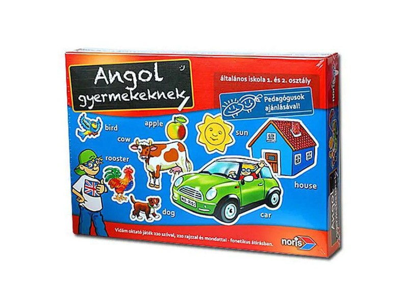 Angol oktató társasjáték – 220 szó, színes rajzok