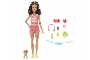Futó Barbie baba kiegészítőkkel