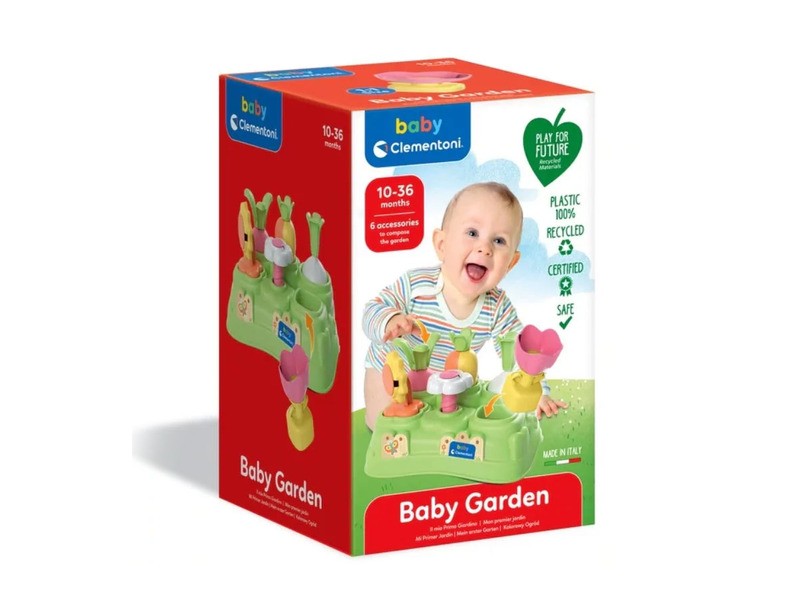 Baby Clementoni Én kiskertem formabeillesztő játék