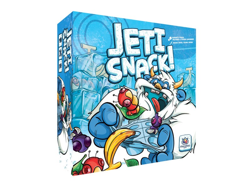 Yeti Snack társasjáték – doboz és figurák