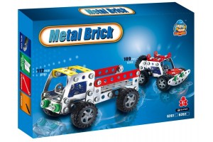 Fémépítő teherautó 112 db - 8-14 év