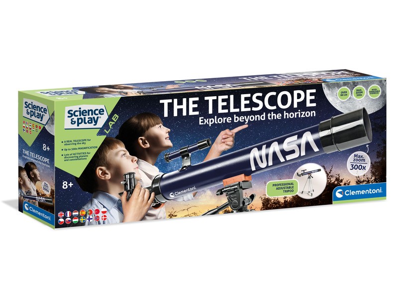 Clementoni NASA teleszkóp, 50 mm objektív, gyerek készlet