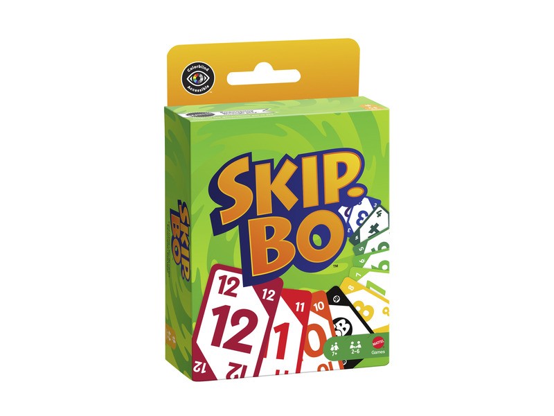 Skip-Bo kártyajáték – doboz és kártyák