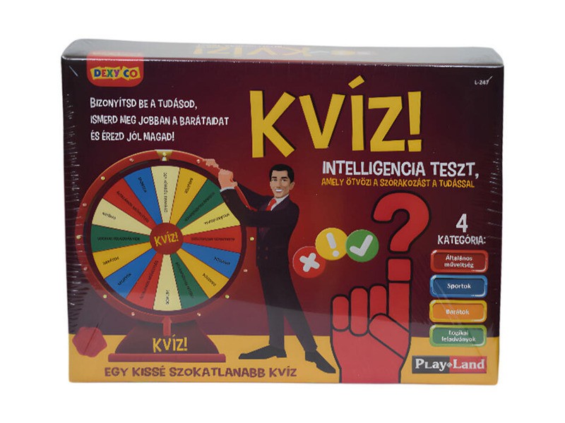 Kvíz! Intelligencia teszt társasjáték doboz