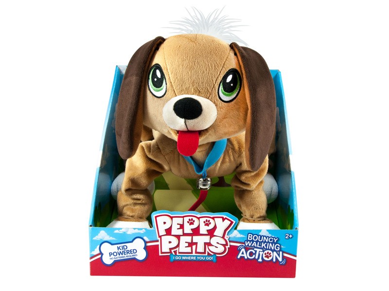 Peppy Pets - Barna sétáló kutyus játék