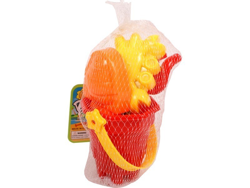 Homokozó 7 darabos készlet vödörben