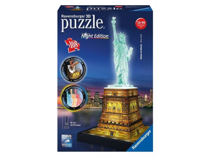 Ravensburger Szabadság-szobor 108 db puzzle fénnyel