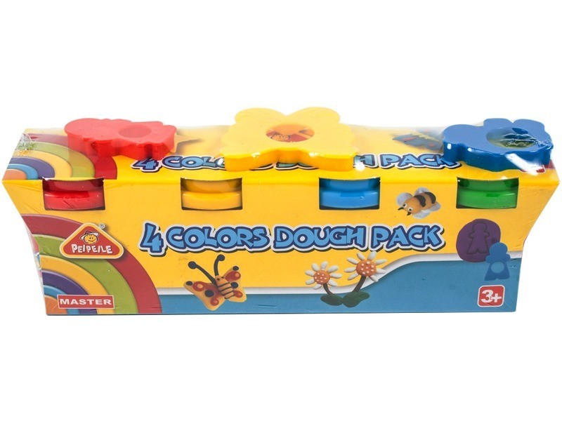 Gyurmaszett 4 színű – piros, sárga, zöld, kék