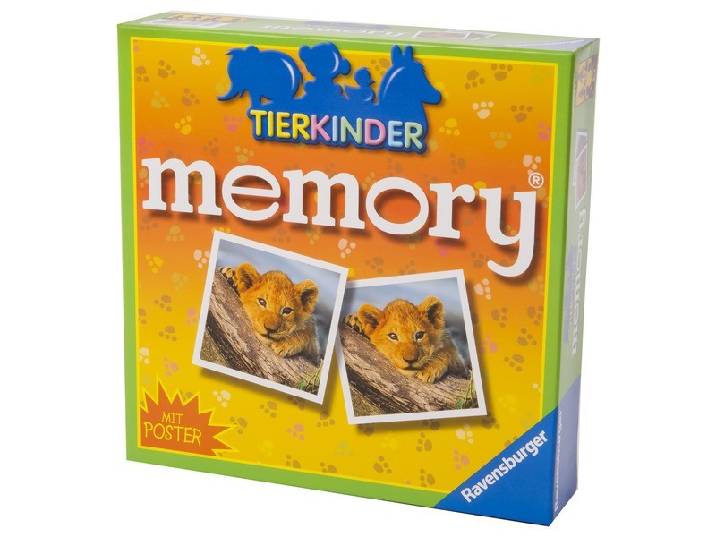 Állatkölykök memóriajáték – doboz és kártyák