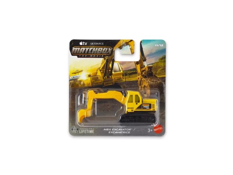 Matchbox MBX Excavator kisautó - fém és műanyag