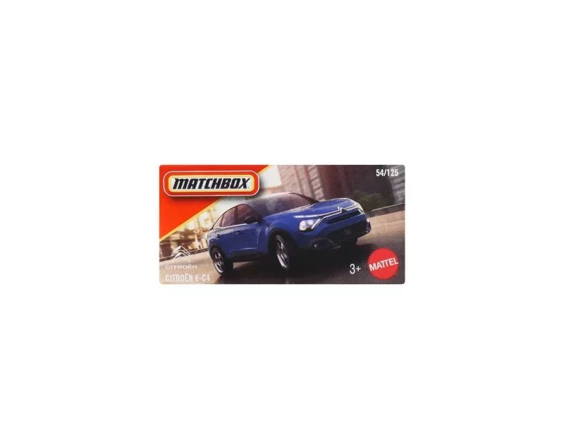 Matchbox Citroen e-C4 kisautó papírdobozban