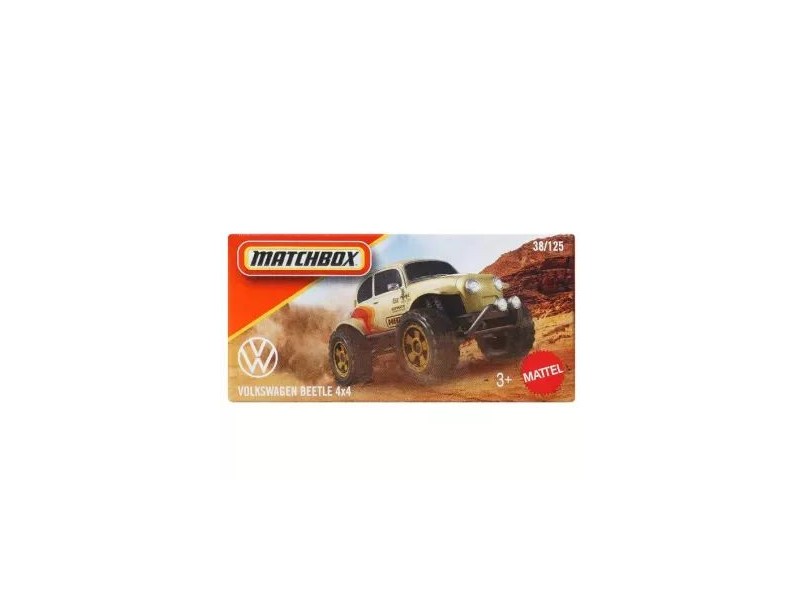 Matchbox Volkswagen Beetle 4x4 kisautó 8x4x4 cm