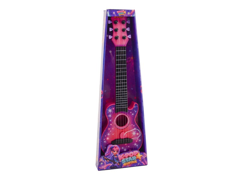 Légy K-pop sztár - 45 cm gitár, 6 fém húrral