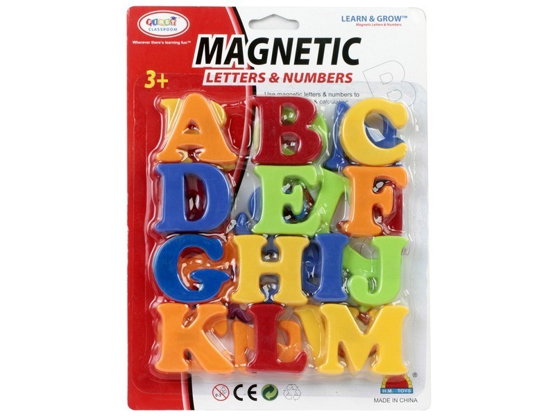 Mágneses nagybetűk 5 cm, színes készlet