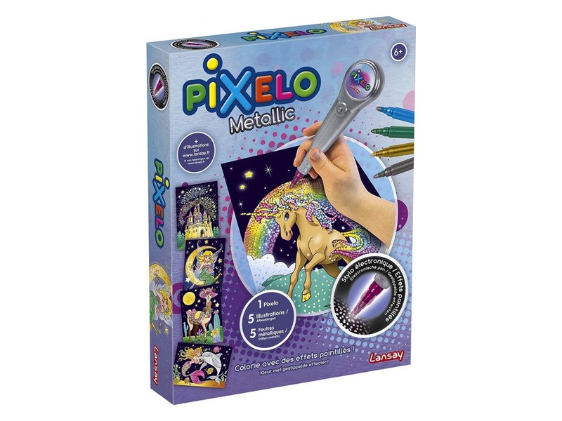Pixelo Metál színek — elektronikus toll és 6 fém marker