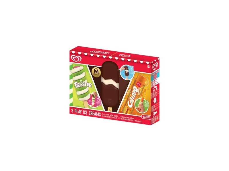 Játékfagyi-készlet – Twister, Magnum, Calippo