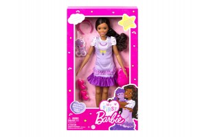 Teresa 13,5 hüvelykes Első Barbie – barna haj, kék ruha