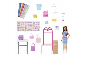 Barbie ruhatervező játékszett - divat butik