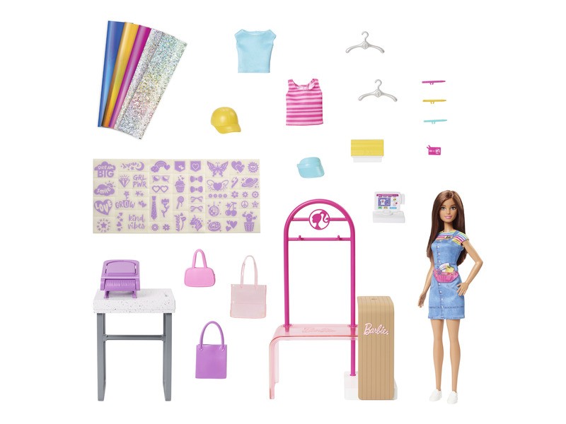 Barbie ruhatervező játékszett - divat butik
