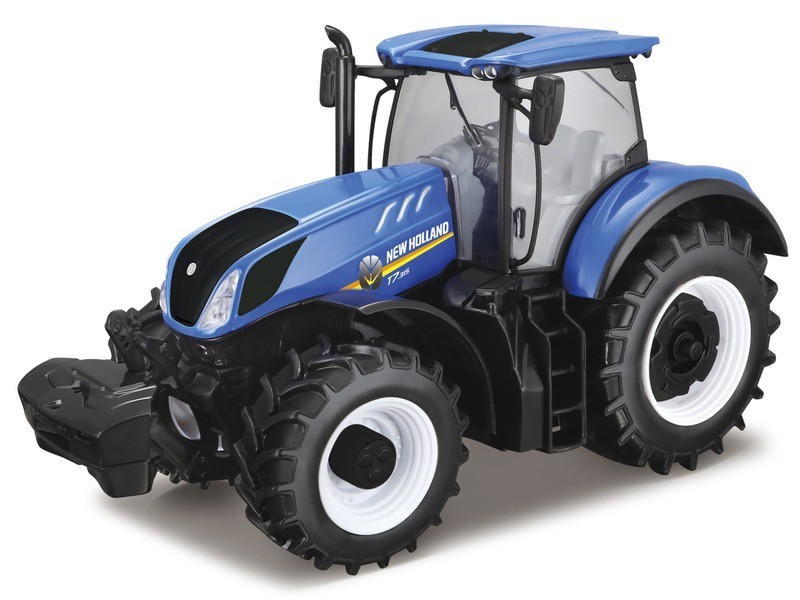 Bburago New Holland T7.315 kék 1:32 traktor, kb. 17 cm