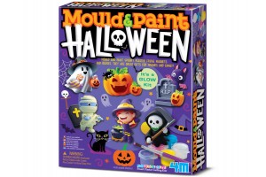 Halloween gipszkiöntő - tök és koponya formák