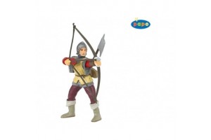 Papo piros íjász katona 39384