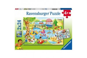 Ravensburger Puzzle Szabadidő a tengerparton 2x24