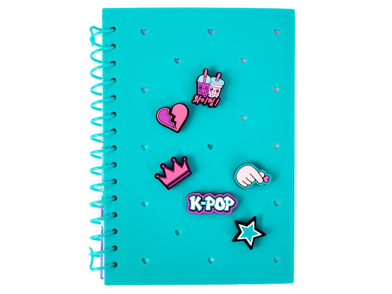 K-Pop A5 spirálfüzet, mintás borító