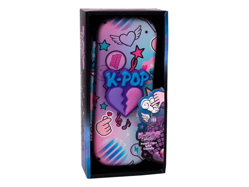K-Pop squishy tolltartó, puha és aranyos