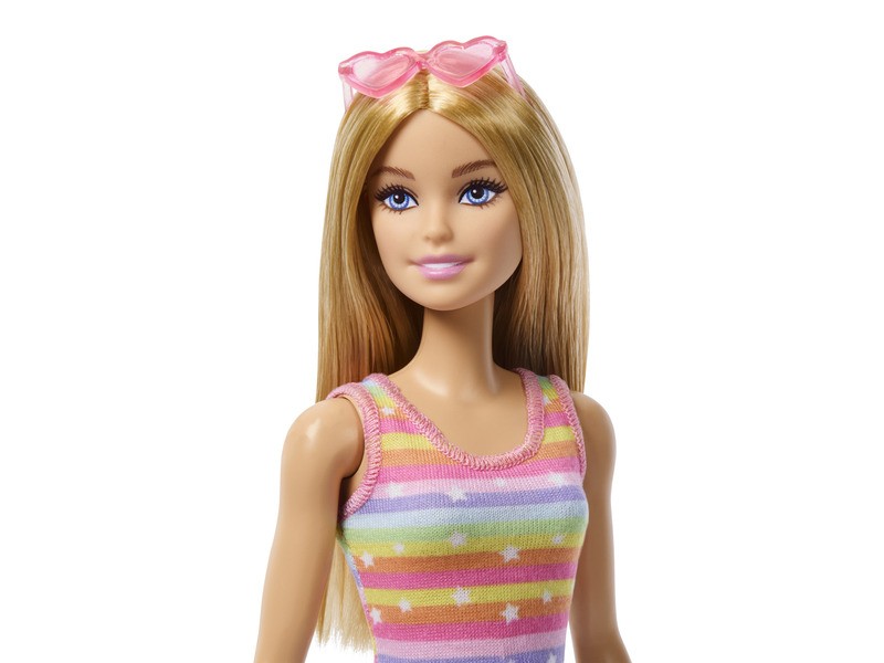 Barbie kutyasétáltó görkoris szett – szőke baba