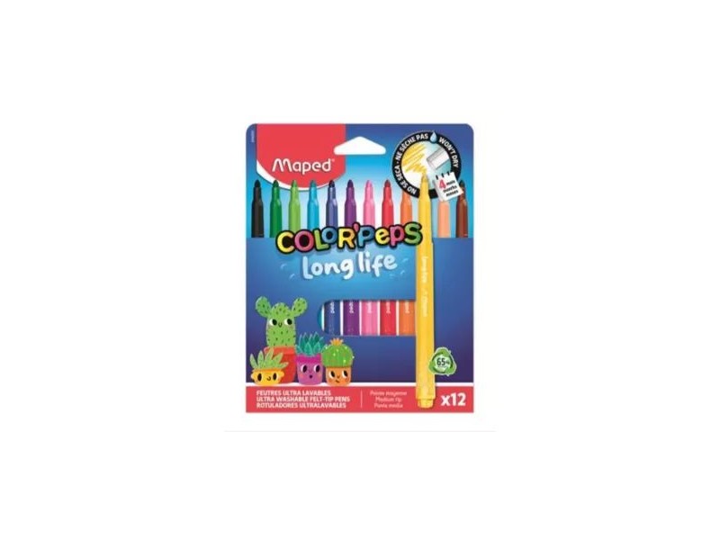 Maped Color Peps Longlife 12 db kimosható filctoll
