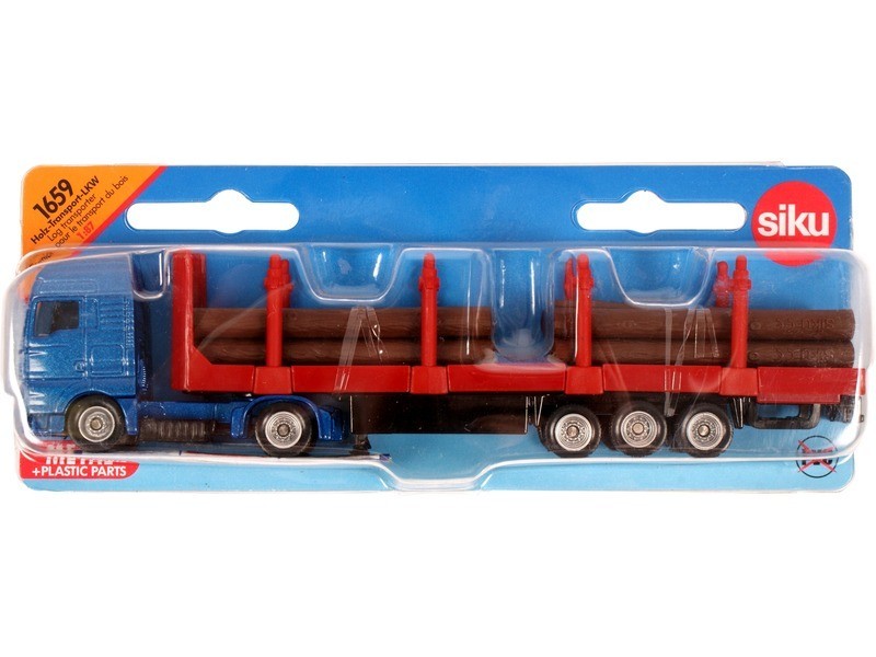 SIKU MAN rönkszállító kamion 1:87 — levehető rönkök