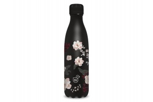 Duplafalú fémkulacs 600 ml – Flowery Black