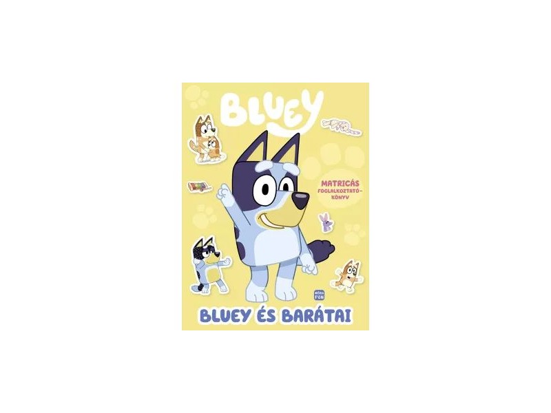 Bluey és barátai matricás foglalkoztatókönyv borító