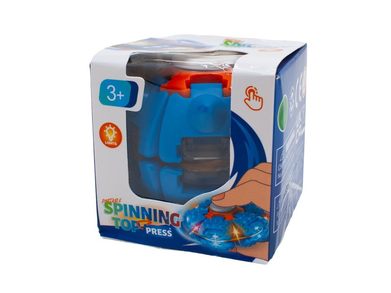 Világító fidget spinner színes LED-ekkel