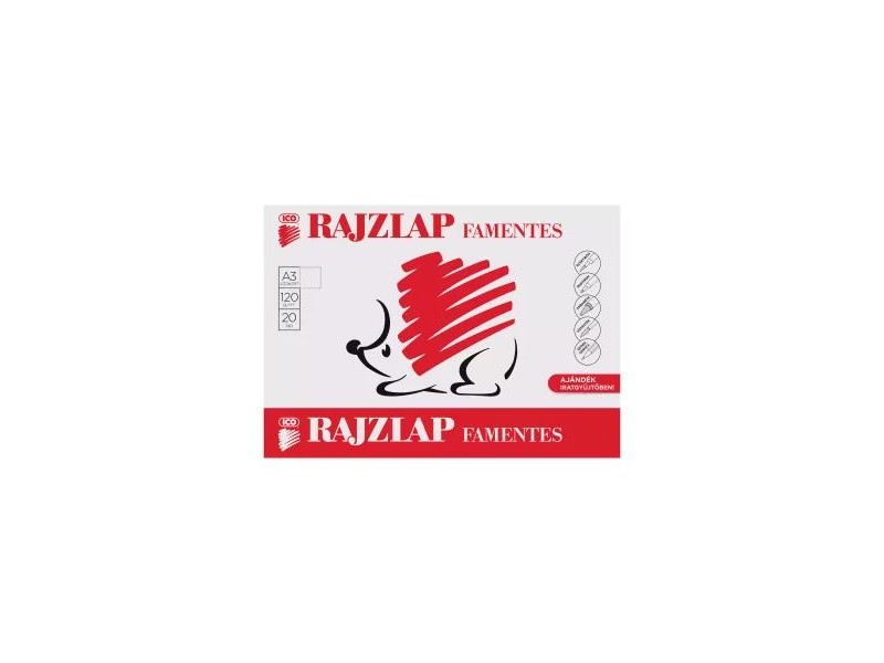 ICO Süni A/3 rajzlap, famentes, 20 db