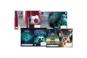 T-Creative sport mintás betétes A/5 füzetborító