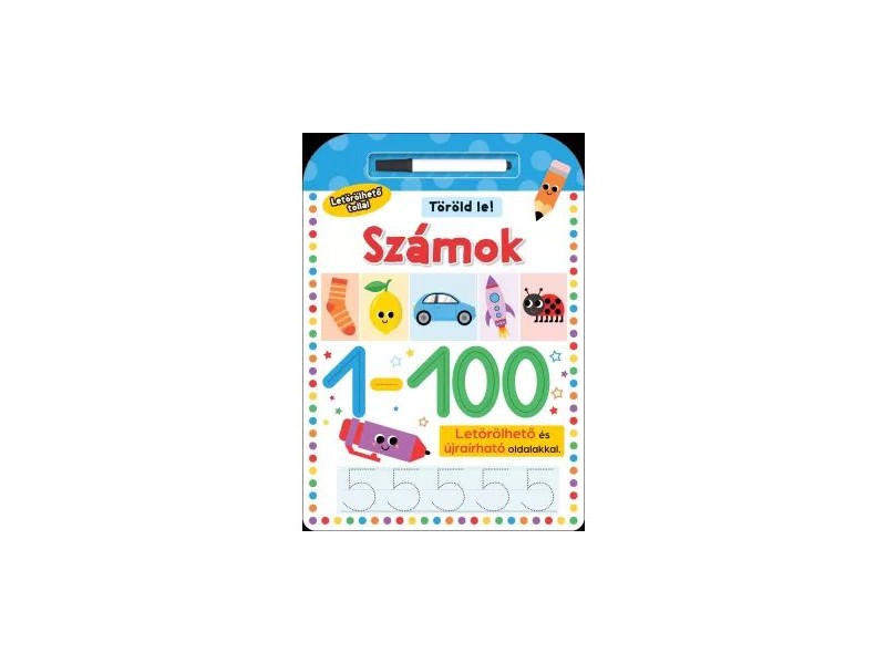 Töröld le - Számok letörölhető gyakorló (3-7 év)
