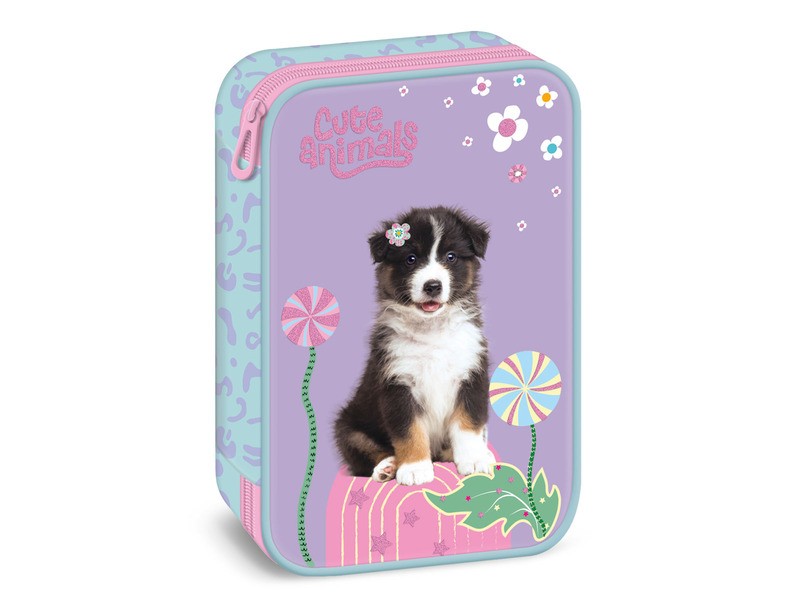 Többszintes Cute Animals (Aussie) tolltartó
