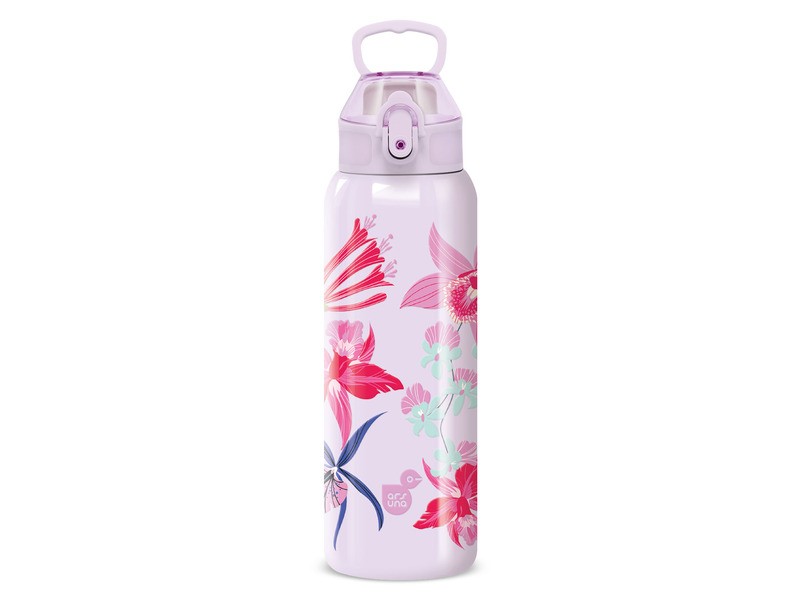 Ars Una 700 ml duplafalú fémkulacs – Beach Flowers