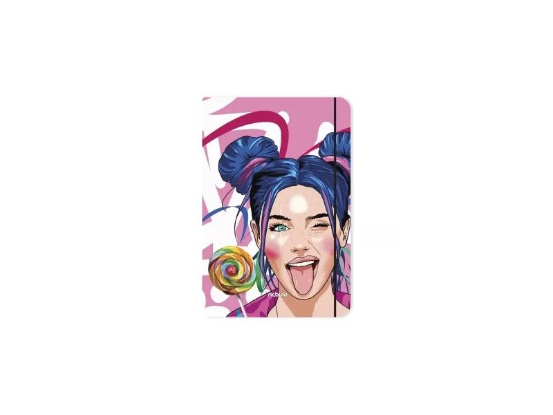 Candy Girl gumis mappa A/4 - pimasz lány nyalókával