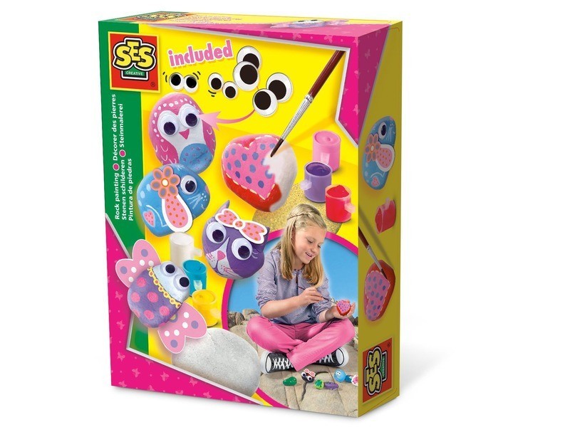 SES Kavics díszítő készlet – festett kavicsok