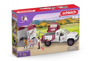 Schleich Horse Club állatorvosi mobil pótkocsival